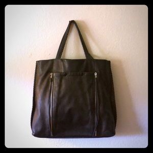 AllSaints Black Leather Bag